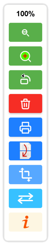 Steuerelemente zur Bearbeitung der Karten